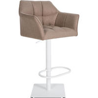 BARHOCKER Filz Taupe - Taupe/Weiß, Textil/Metall (64/88/45cm) - CLP