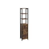HOCHSCHRANK KÜCHENREGAL - Braun, Holzwerkstoff (30/167/37cm) - Hansiro
