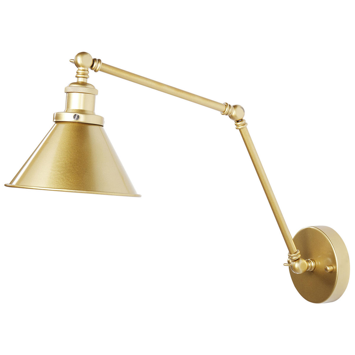 WANDLAMPE 2er-Set Gold Narva - Goldfarben, Metall (19/20/73cm) - Beliani
