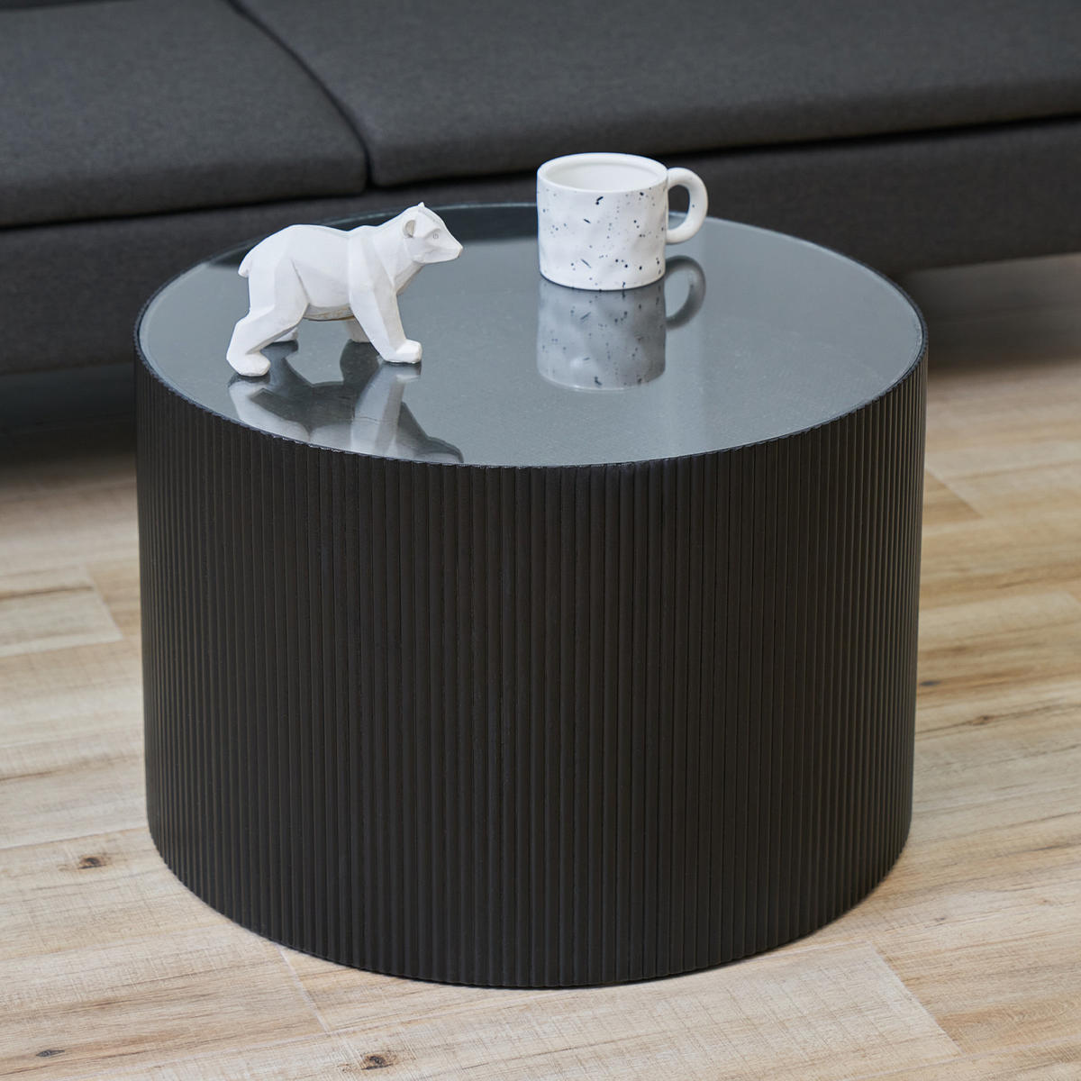 BEISTELLTISCH CARLA Schwarz/Schwarz - Schwarz, Holzwerkstoff (59/59/39cm) - SVITA