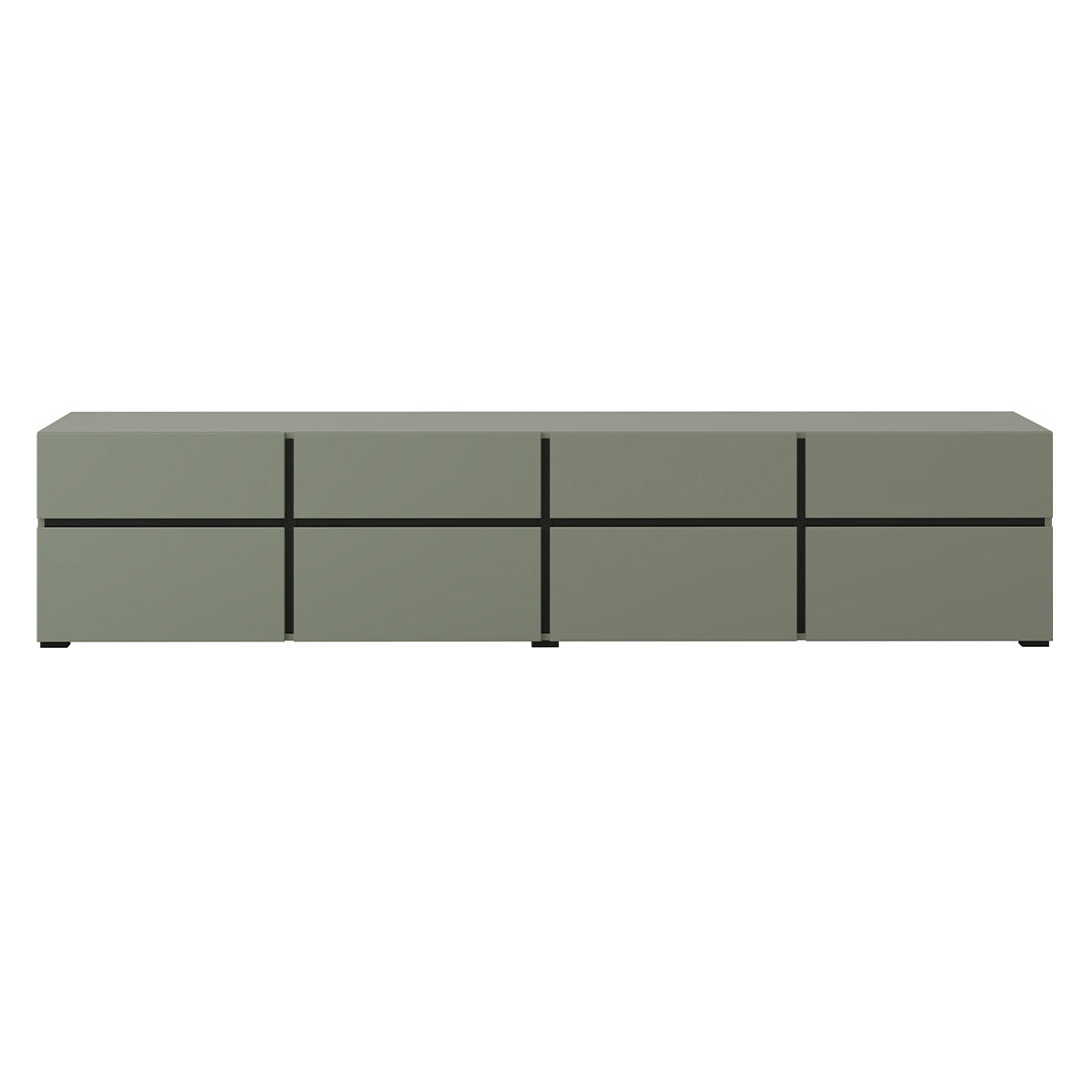 TV STOLÍK Lilia Zelená - zelená, kompozitné drevo (225/48/40cm) - Petits-meubles