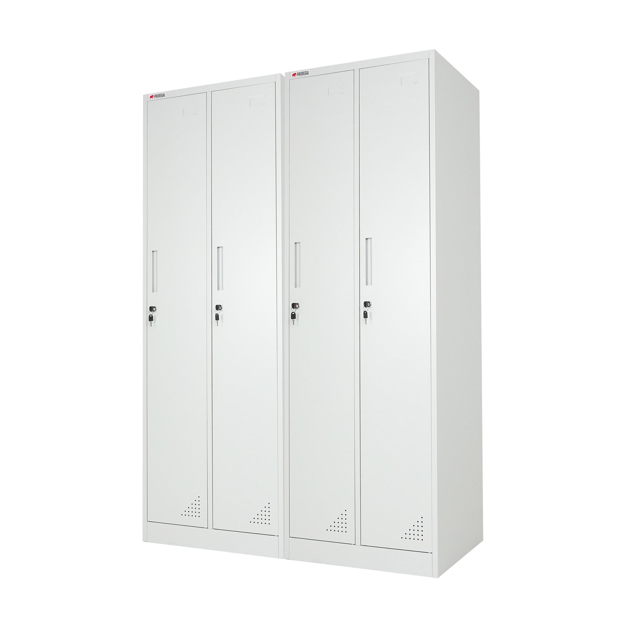 SPIND 2er Set Elephant 2 Abteil - Hellgrau/Grau, Metall (60/180/50cm) - PROREGAL