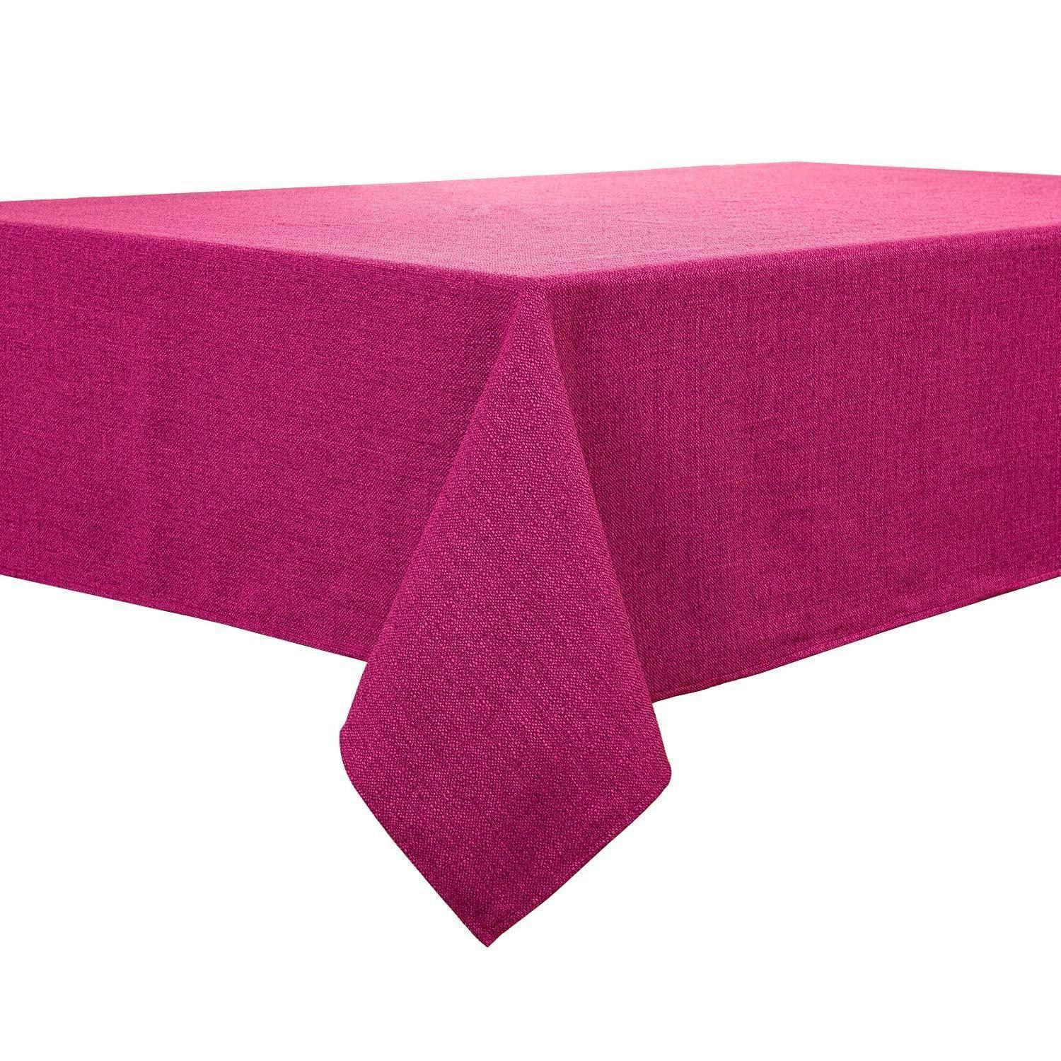 TISCHDECKE Leinenoptik Lila 120 x 120 cm - Pink, Textil (120/120/1.5cm)