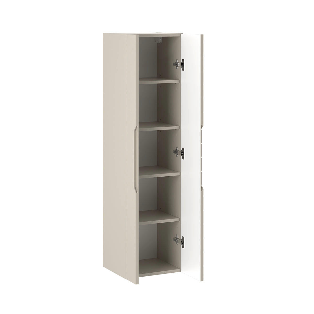 BADMÖBEL 80cm Daria 2er-Set Kaschmir - Beige, Holzwerkstoff (80/82/45.8cm) - Petits-meubles