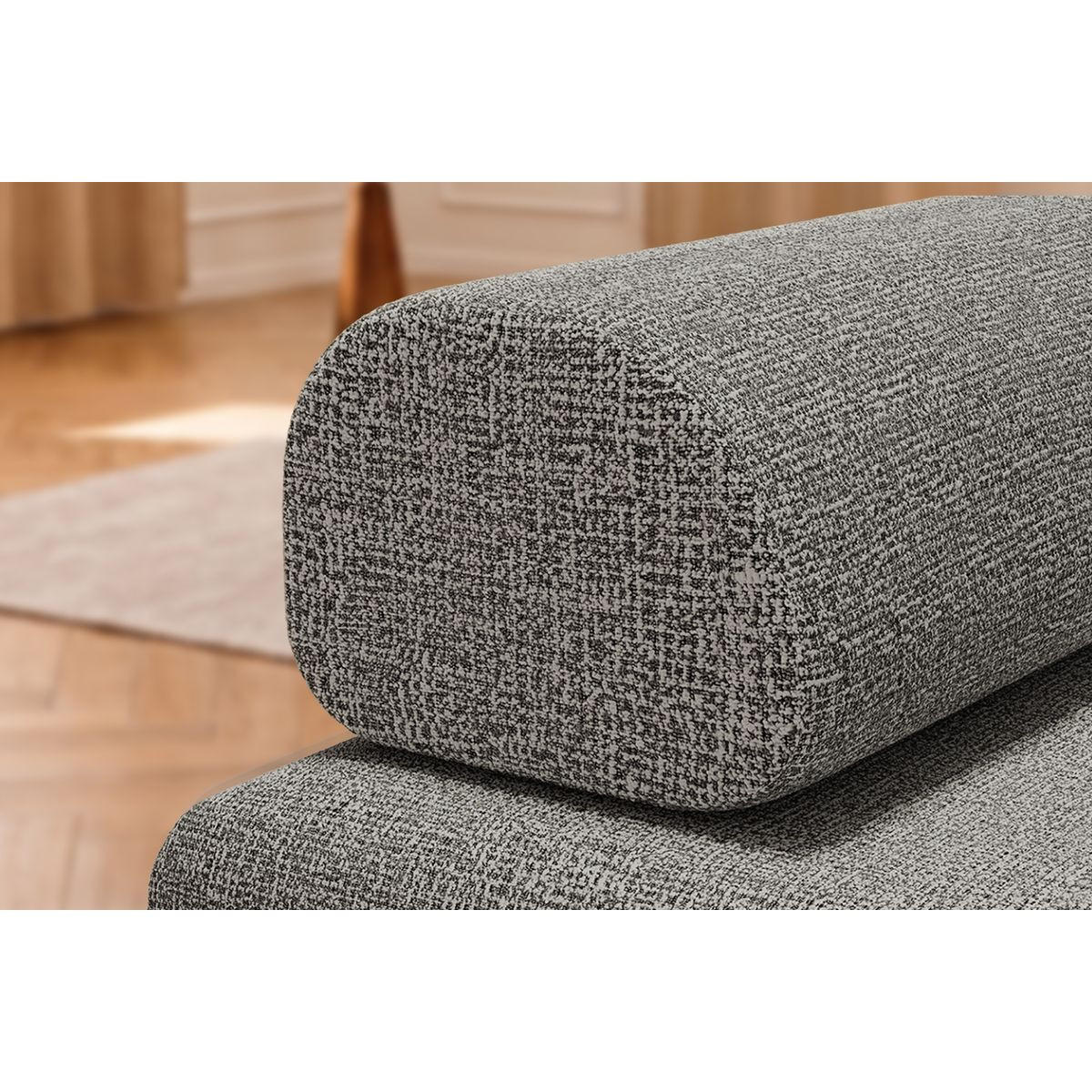 VERWANDLUNGSSESSEL aus grauem Tweed - Grau, Textil (95/70.5/95cm)