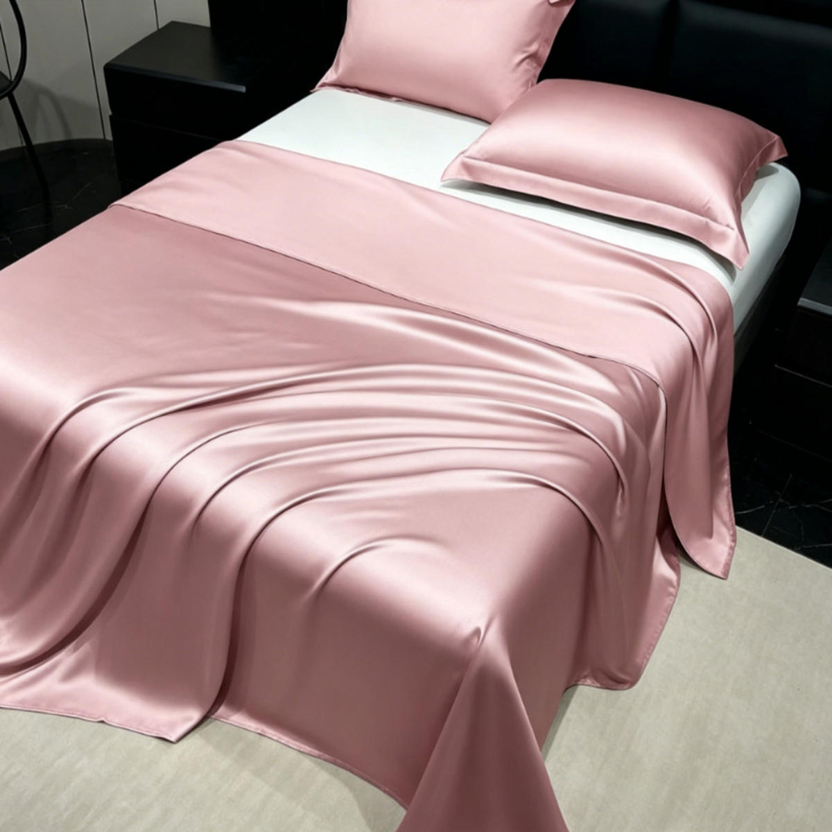 BETTWÄSCHE,ROSA, Eisseidenstoff, 230 x 160 cm - Rosa, Textil (160/230cm) - Weltevree