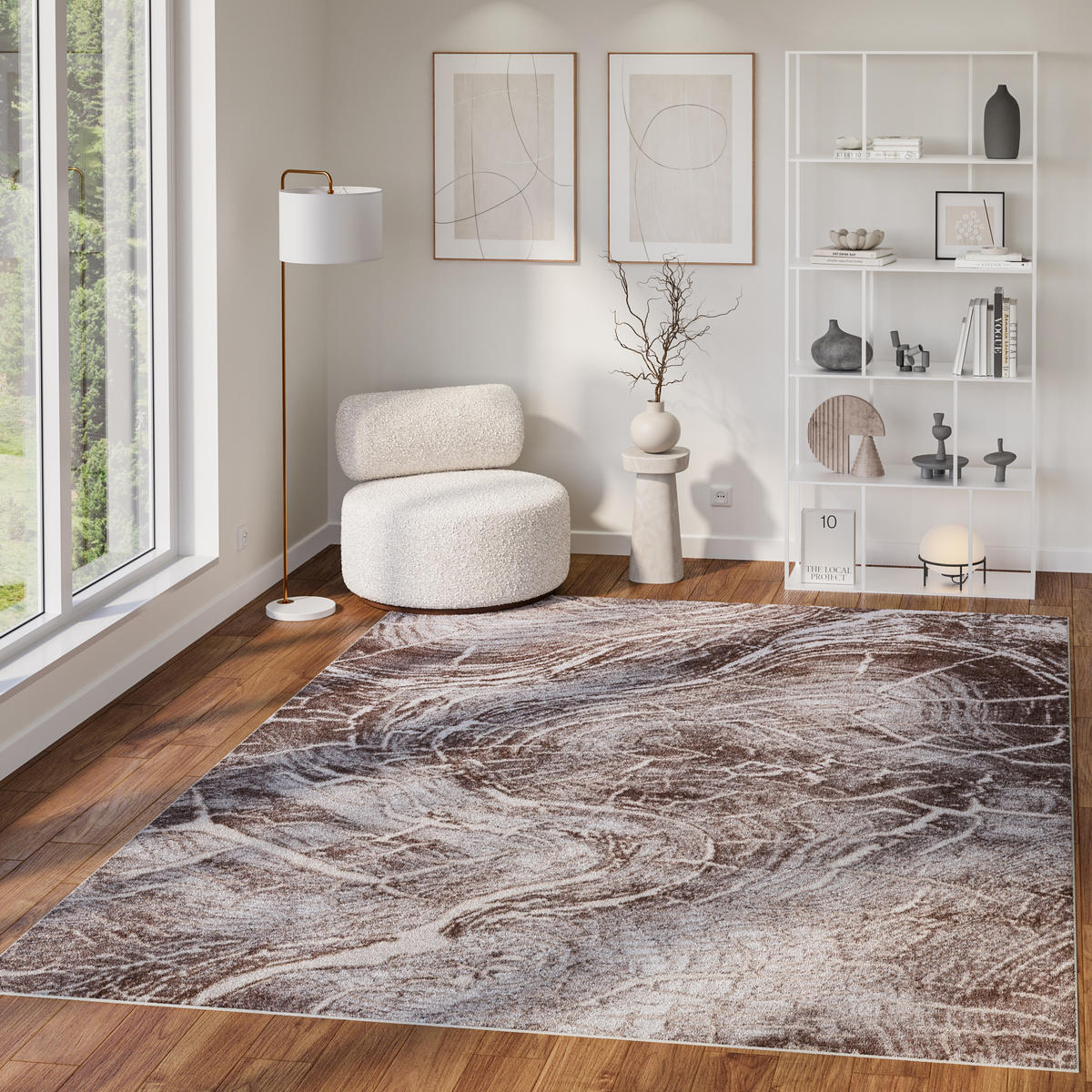 TEPPICH COMO Beige 140/200 cm - Beige, Kunststoff (140/200cm) - Tapiso