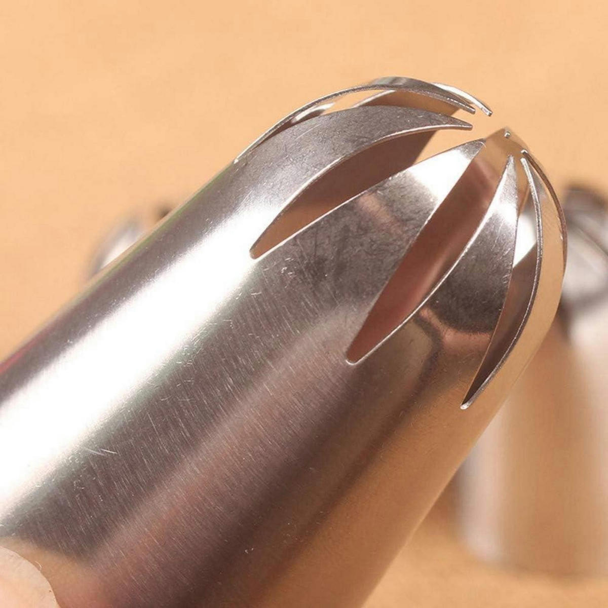 SPRITZTÜLLEN 3-teiliges Set Edelstahl - Silberfarben, Metall (3.6/2.2/4.7cm)
