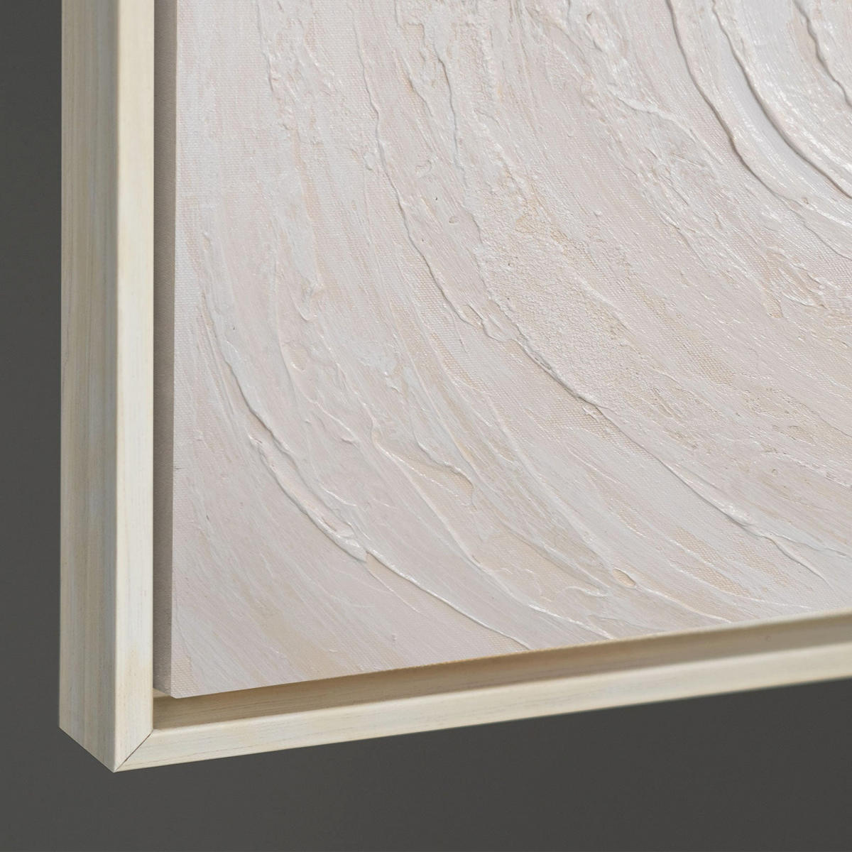 GEMÄLDE Lichtstrom Schattenfugenrahmen Beige 120x80 cm - Beige, Holz (120/80cm) - YS-art gallery