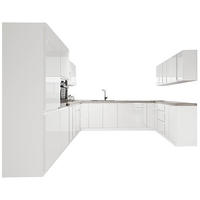 WINKELKÜCHE 320 cm x 320 cm x 200 cm- Aspen KA20-M320 - in Weiß/Hochglanz - Weiß Hochglanz, Holz (840/212/58cm)