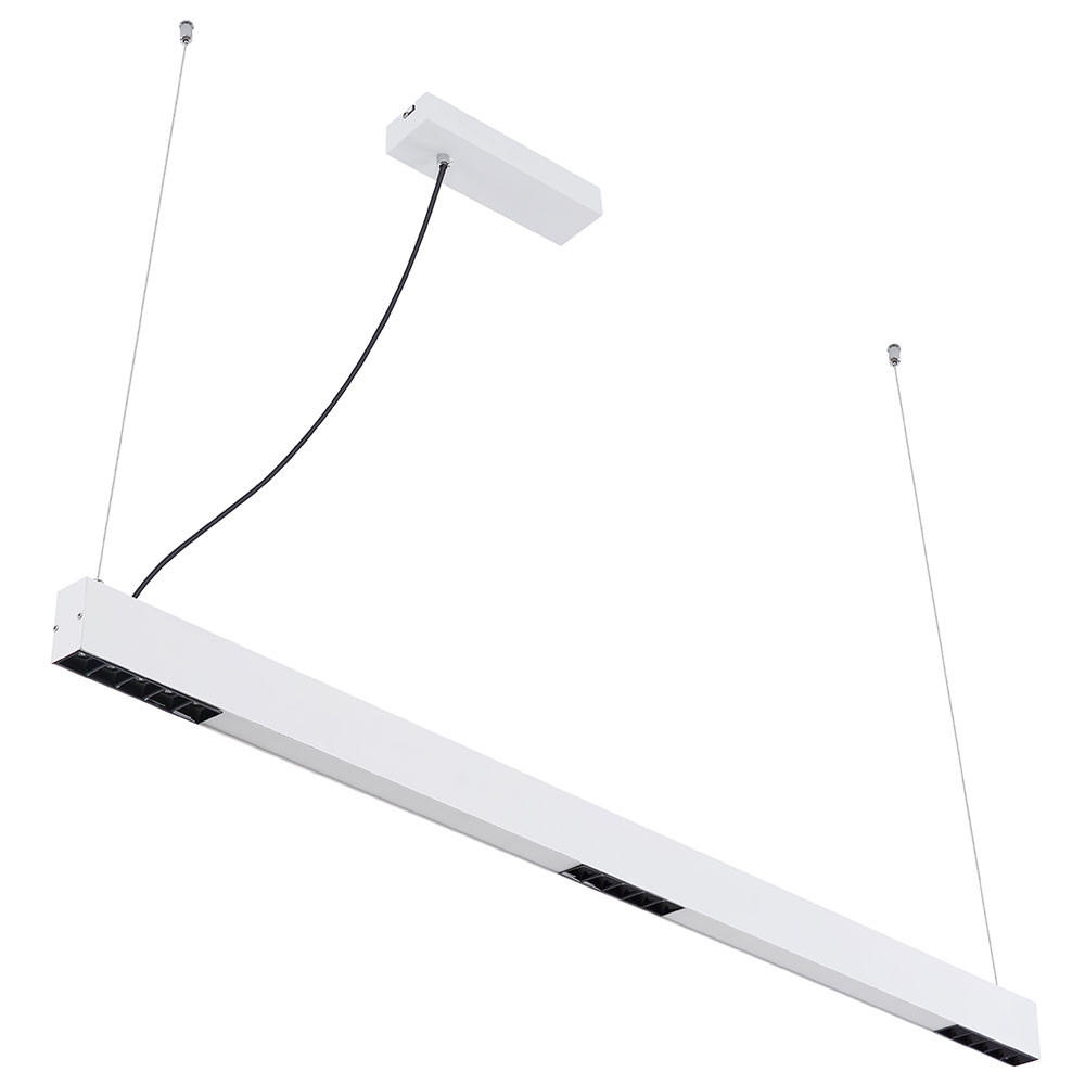 LED HÄNGELEUCHTE Glas Weiß matt - Weiß, Glas (120/3.5/100cm) - Globo Lighting