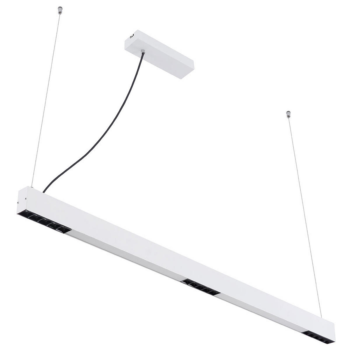 LED HÄNGELEUCHTE Glas Weiß matt - Weiß, Glas (120/3.5/100cm) - Globo Lighting