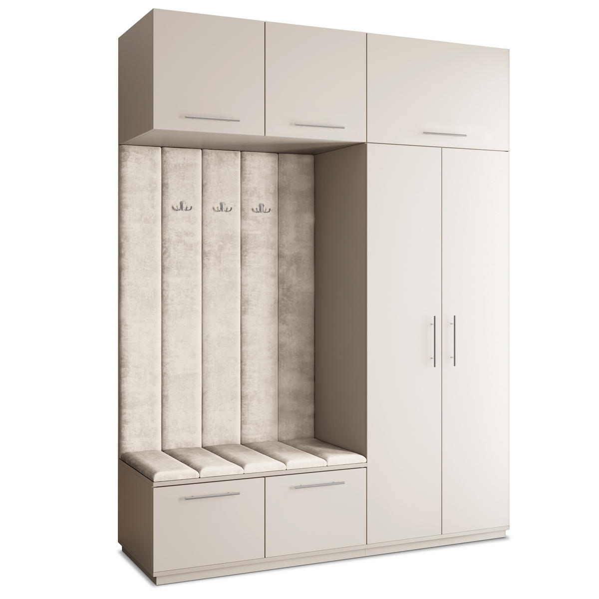 GARDEROBENSCHRANK REMA 180/240/60 cm Modern Kaschmir - Kaschmir, Holzwerkstoff (180/240/60cm) - MASSENO