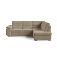 ECKSCHLAFSOFA - Ecksofa Gardenia - Cappuccino -Rechts - Cappuccino, Holzwerkstoff (264/190cm) - Möblo