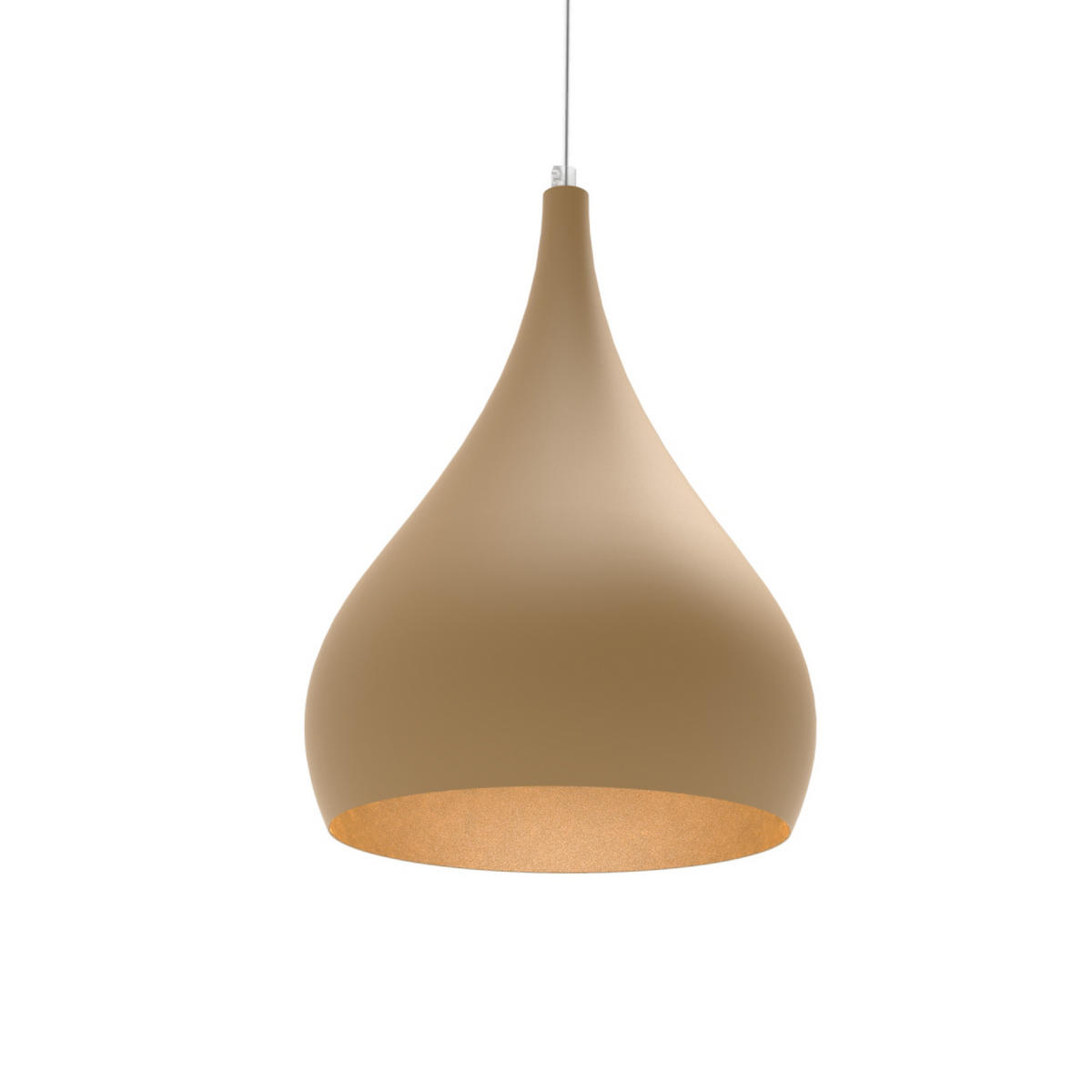 HÄNGELEUCHTE - Goldfarben, Metall (25/25/120cm) - Lumicom