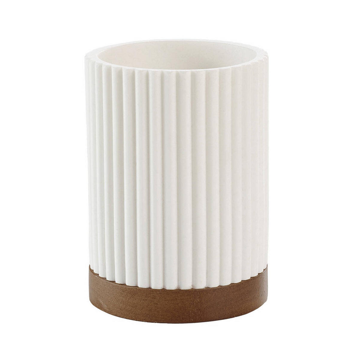 ZAHNPUTZBECHER Niagara 8/10,8 cm - Weiß, Kunststoff (8/10.8/8cm) - Douceur d´intérieur
