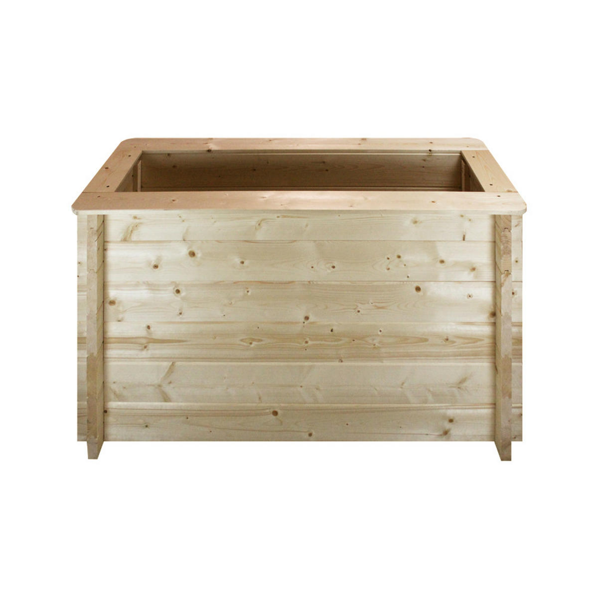 HOCHBEET HOLZ - 118x38xH69 cm - M615 - Beige, Holz (38/69/118cm) - Timbela