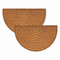 FUSSMATTE FÜR INNEN UND AUßEN COCO SHAPE 2ER SET - Hellbraun, Textil (45/75cm) - Astra