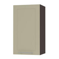 KÜCHENHÄNGESCHRANK Kvantum W2/40 Vanille Matt / Lava Matt 40 / 32,5 / 72cm - Dunkelgrau/Creme, Holz/Holzwerkstoff (40/72/32.5cm) - Feldmann-Wohnen