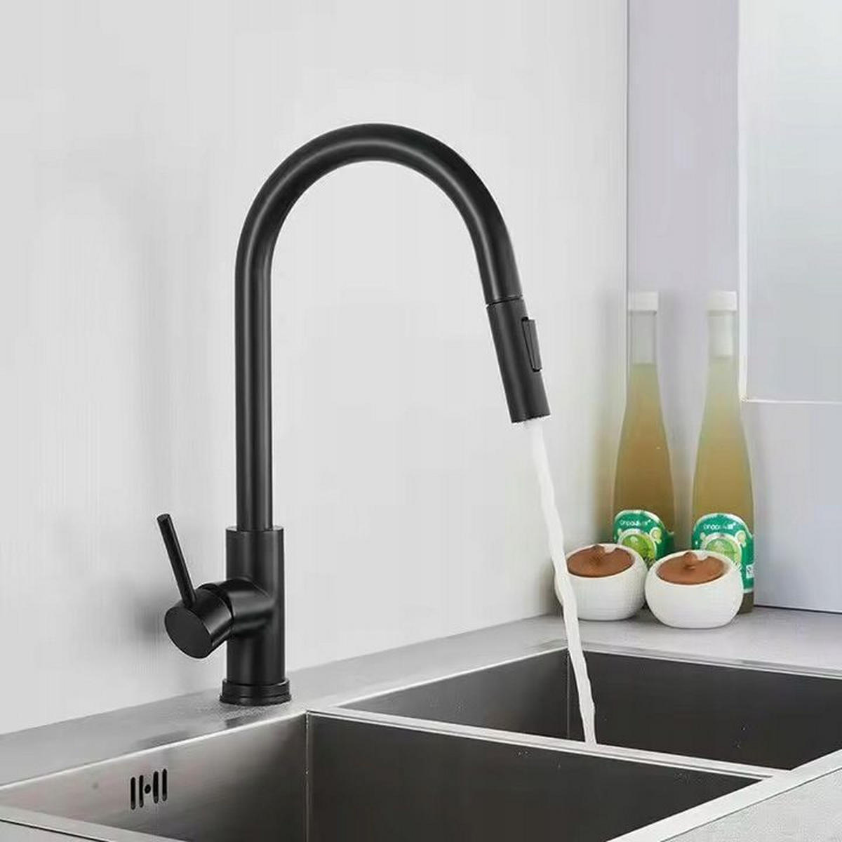 LUFTAUSLASS Mit Perlator Für Küchenarmatur Rea Fresh Black - Schwarz, Kunststoff (3/8.6/8.6cm) - REA