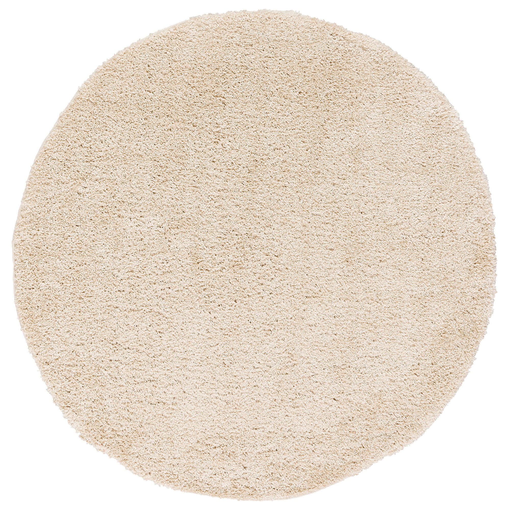 HOCHFLOR LANGFLOR TEPPICH ALOHA RUND - Beige, Textil (120/120cm) - Pergamon
