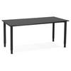 SCHREIBTISCH Modern Ergonomisch Mit Metallgestell LUMIRA, Schwarz 160x80x75 cm - Schwarz, Holz/Metall (80/160/75cm) - KADIMA DESIGN