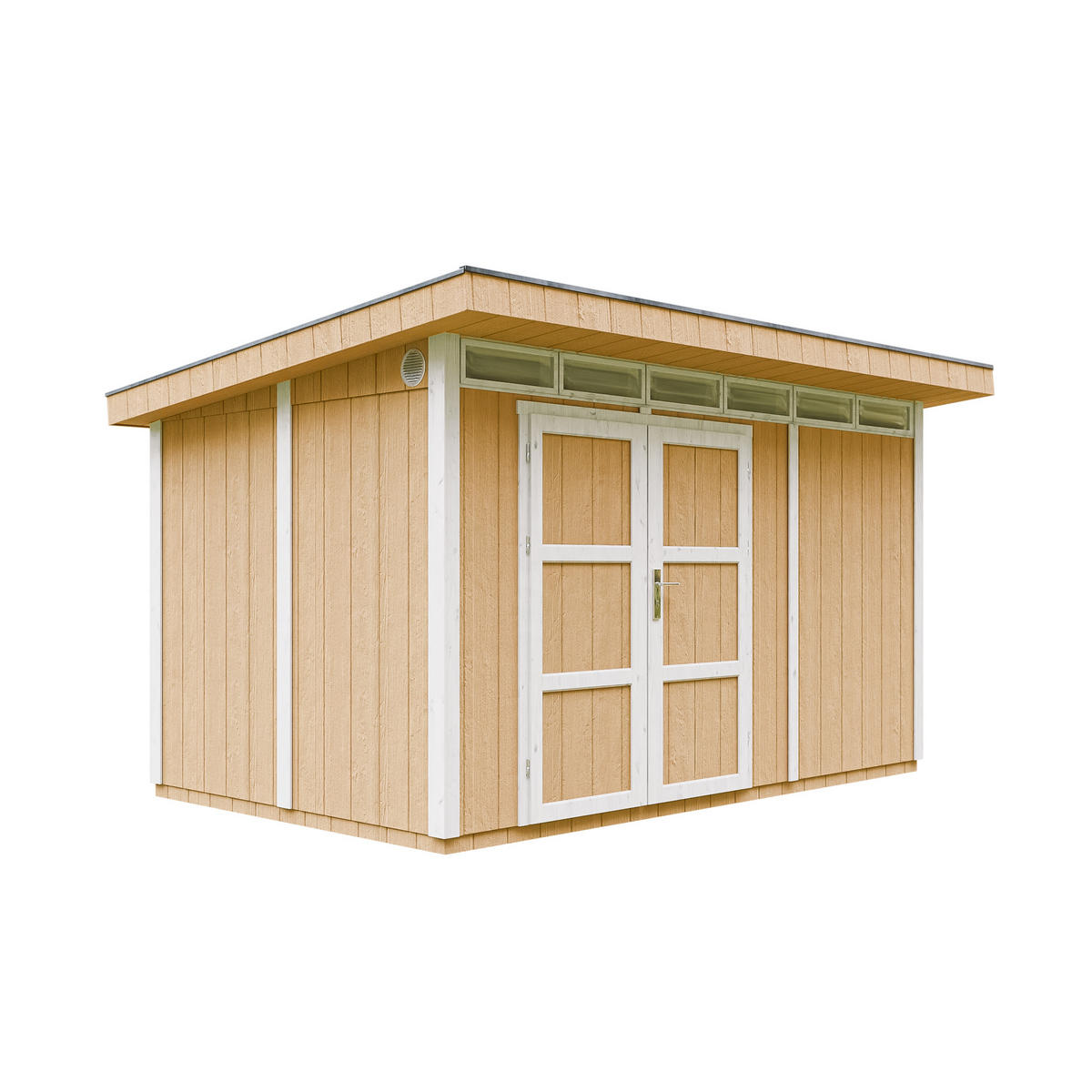 HOLZ-GARTHENHAUS basis LP SmartSide 8,7m² mit B411xL279xH239 cm - M904A - HARVEST HONEY - Beige, Holz (412/237/279cm) - Timbela