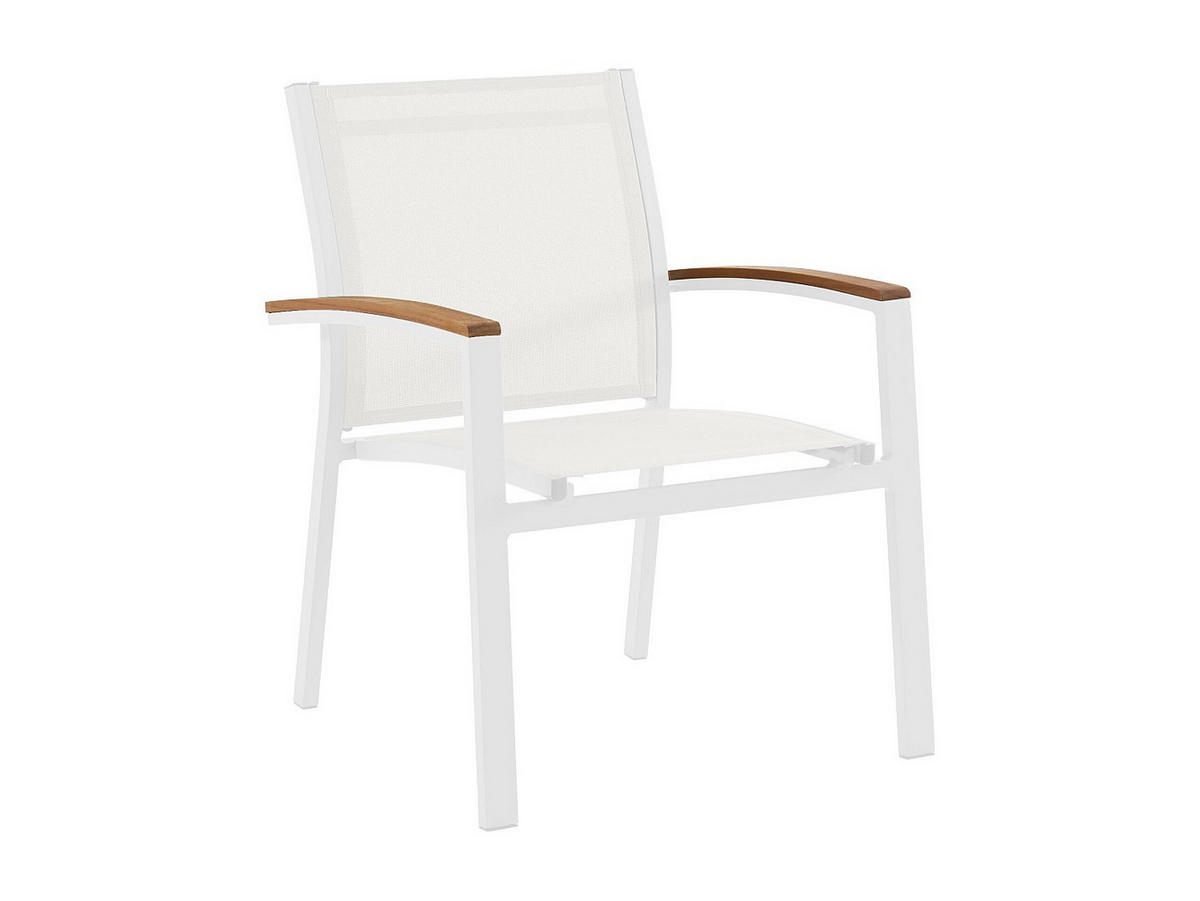 GARTENSTUHL - 2 -Sitzer - Aluminium - weiß - TAIPIVAI - Weiß, Metall - Vente-Unique