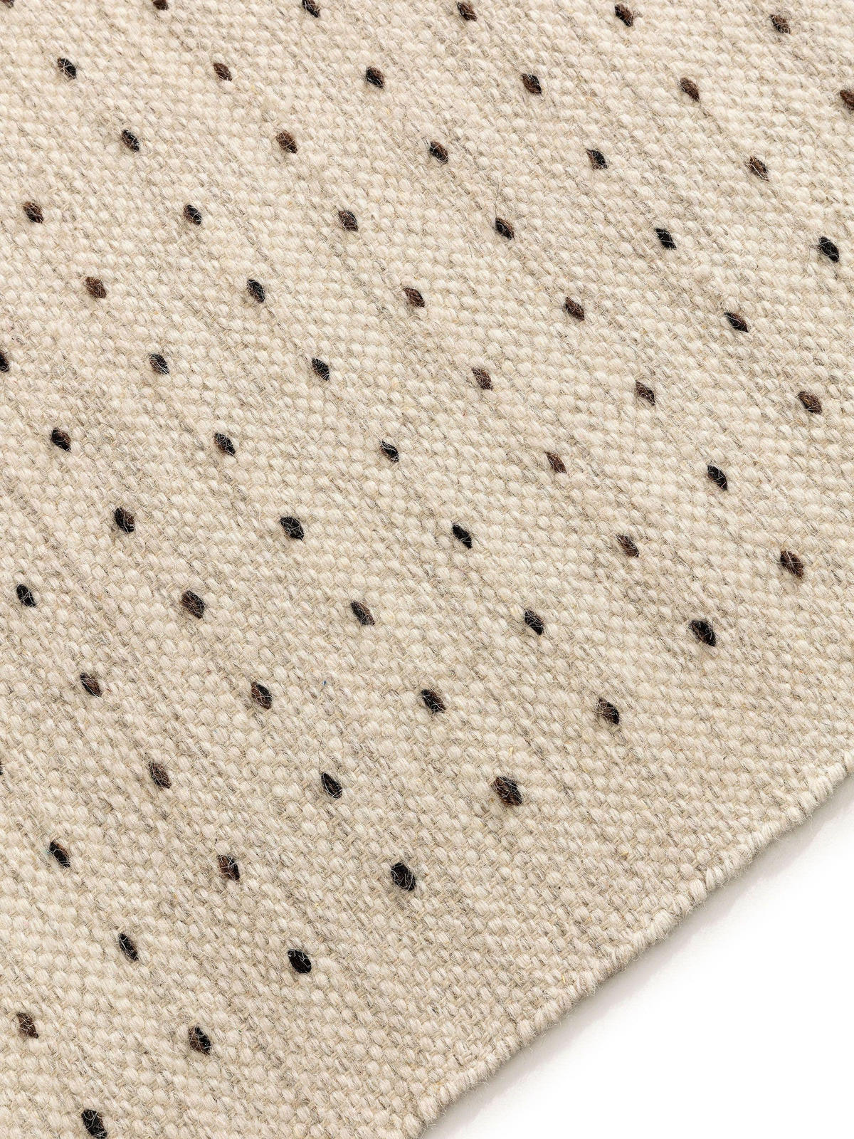 WOLLTEPPICH Bahati Schwarz/Weiß 120x170 cm - Schwarz, Textil (120/170cm) - benuta Pop