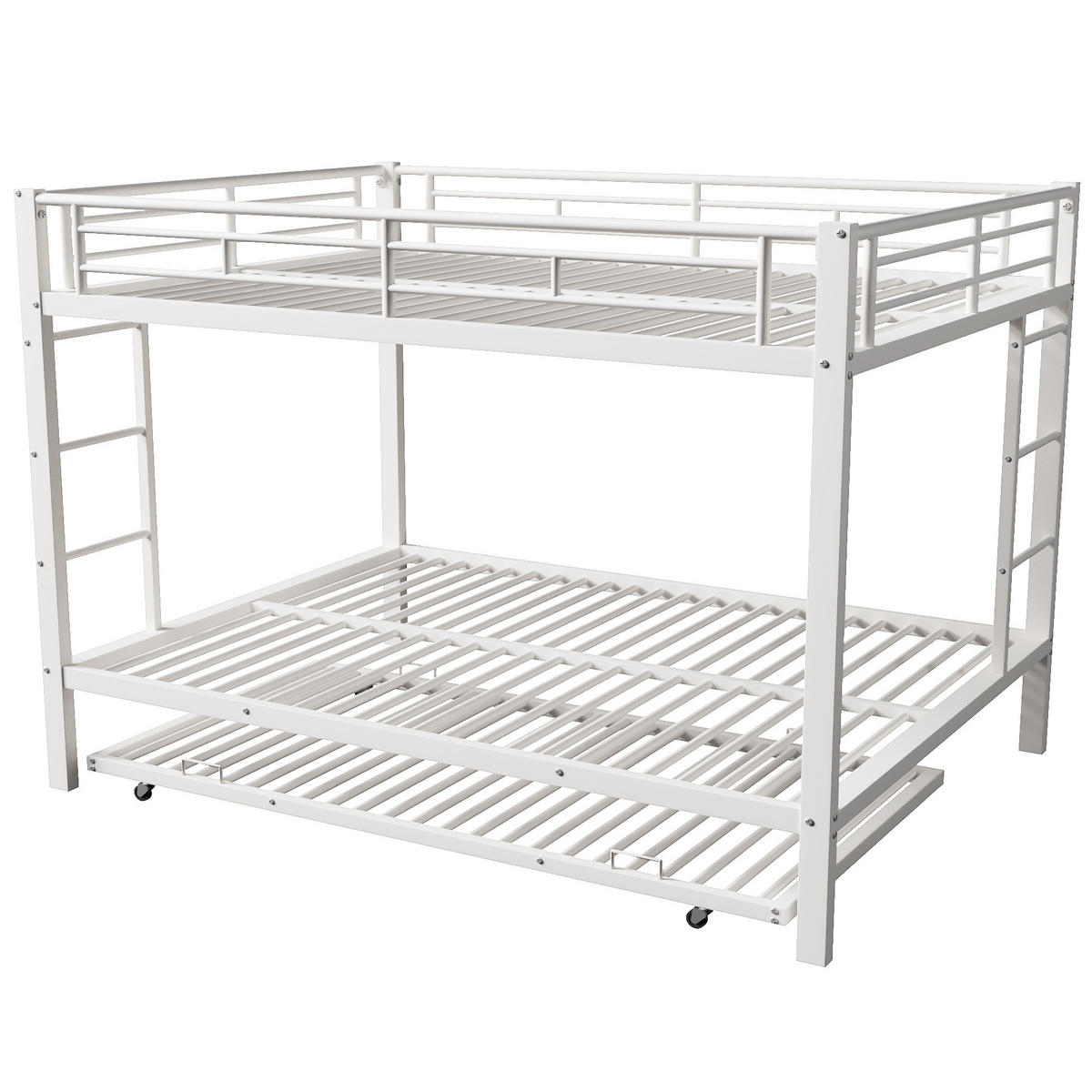 ETAGENBETT Eisen 140/200 cm Weiß - Weiß, Metall - Raumix