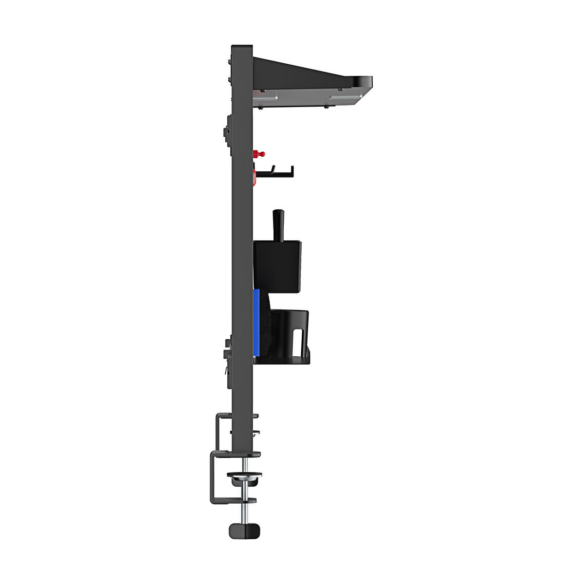 SCHREIBTISCH-ORGANIZER Virvik - Schwarz, Holzwerkstoff/Metall (116.5/20/72.5cm) - [en.casa]