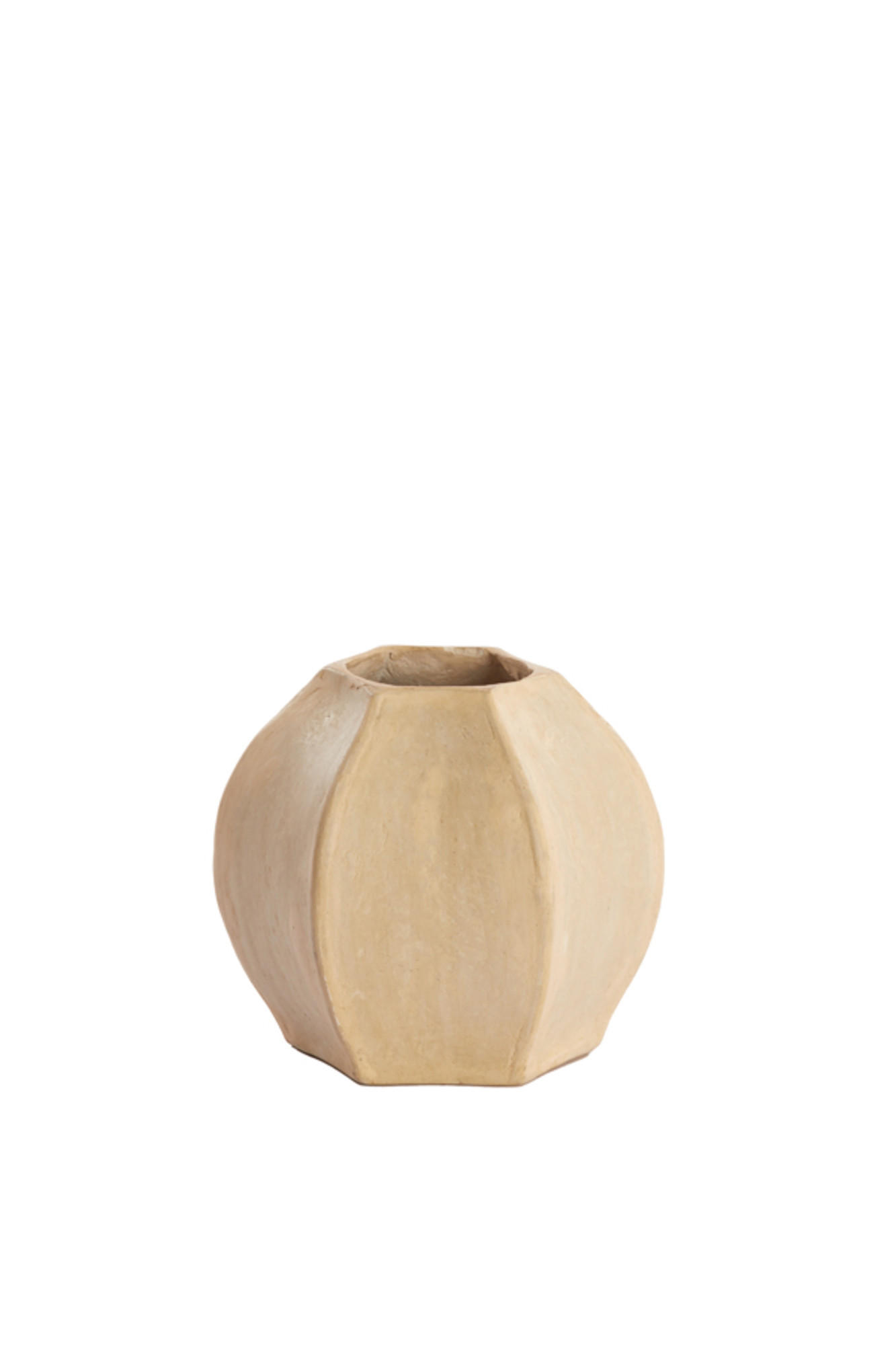 VASE Melis Weiß Ø23,5/21,5 cm - Weiß, Papier (21.5cm) - Light & Living