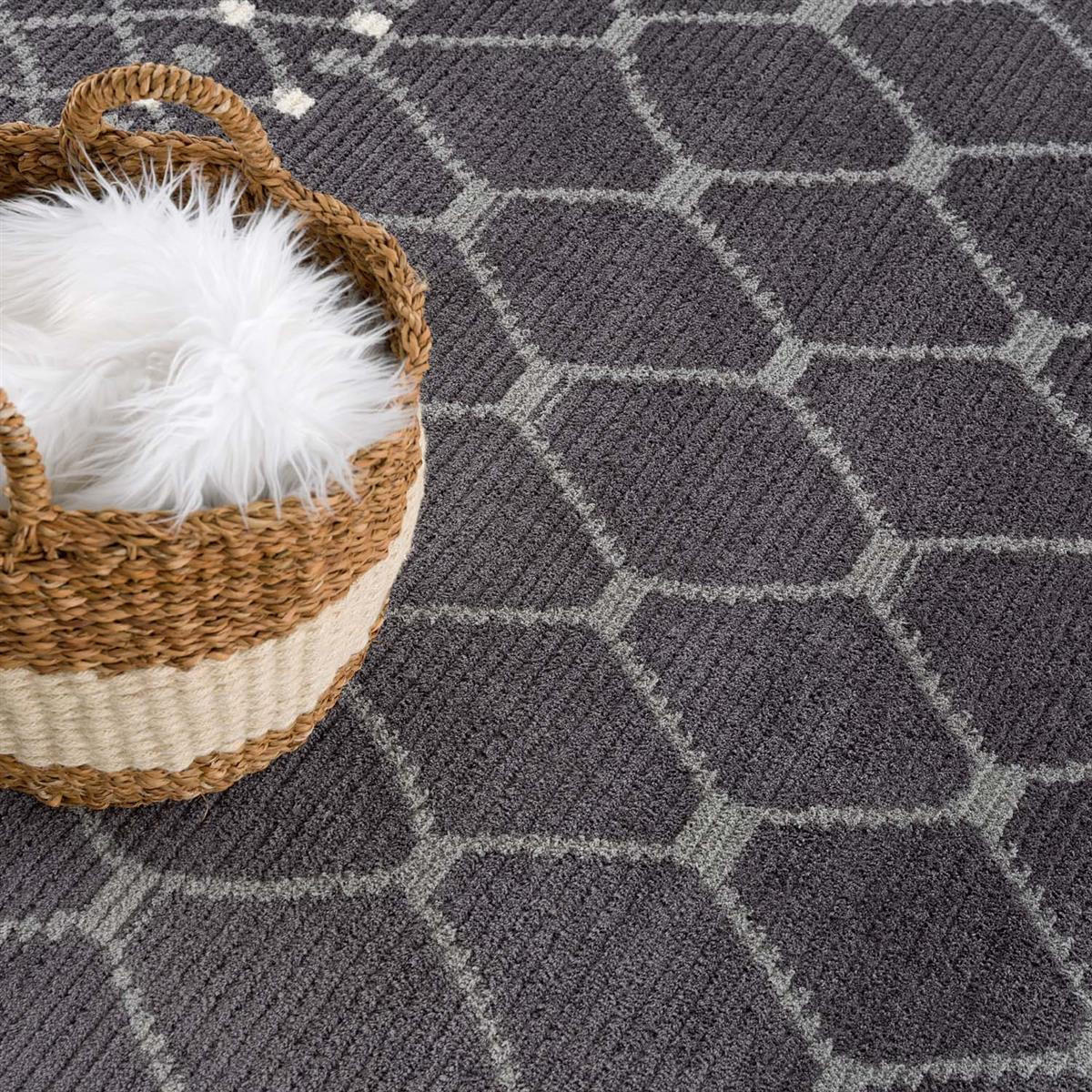 KURZFLOR-TEPPICH April 2312 Grau 140x200 cm - Grau, Textil (140/200cm) - carpet city