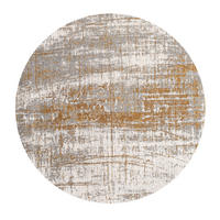 TEPPICH Columbus Gold Mad Men 140/140 cm - Gelb, Textil (140/140cm) - Louis De Poortere