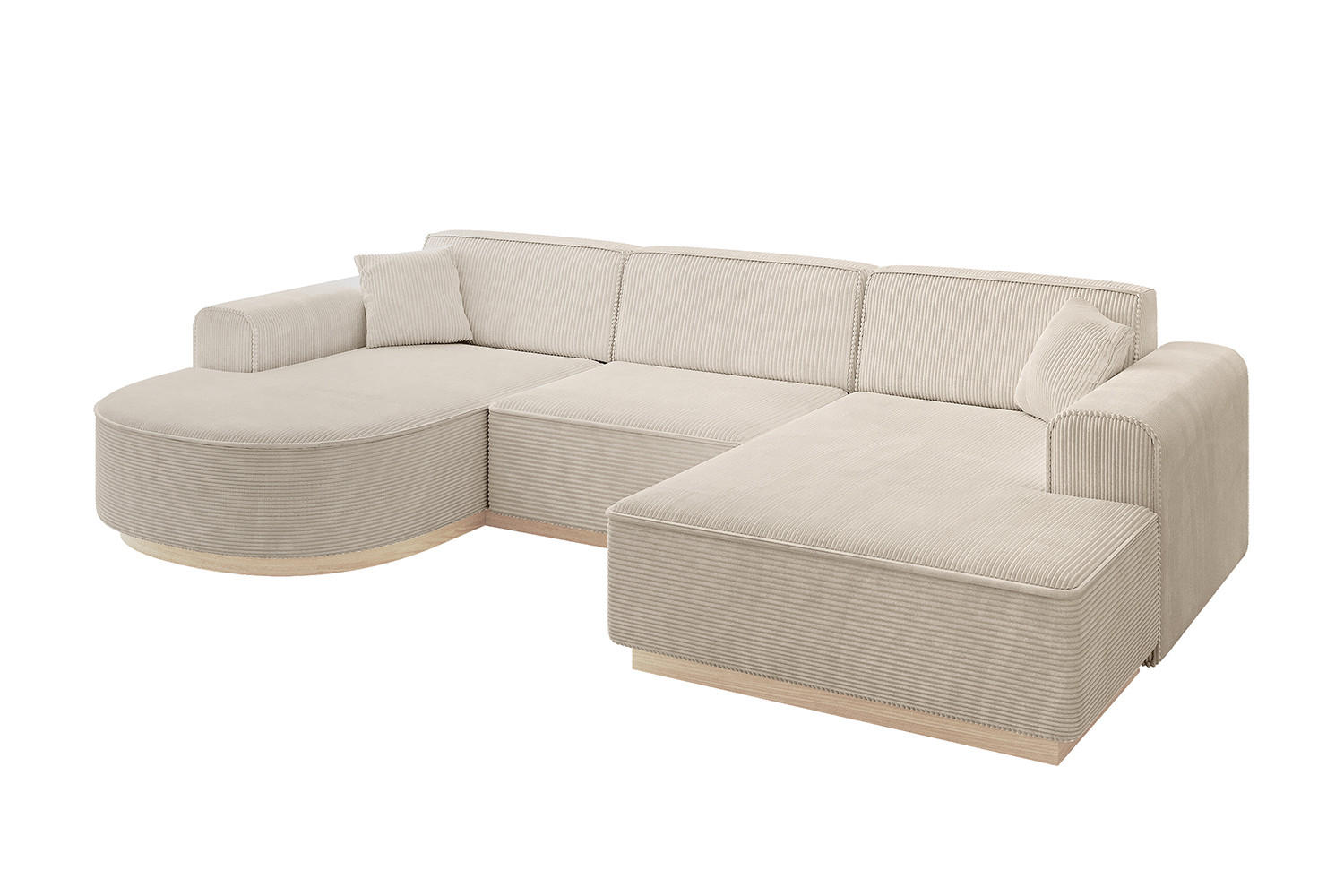 Altdecor Wohnlandschaft Beige 303x83x171 cm