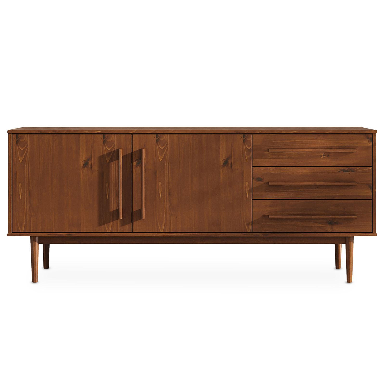 SIDEBOARD TECCA - Kastanienfarben, Holz (170/71/41cm) - IDIMEX