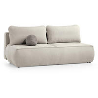 SCHLAFSOFA Darling 2-Sitzer, mit Bettkasten, Cappuccino - Cappuccino, Textil (210/92/100cm) - Beautysofa