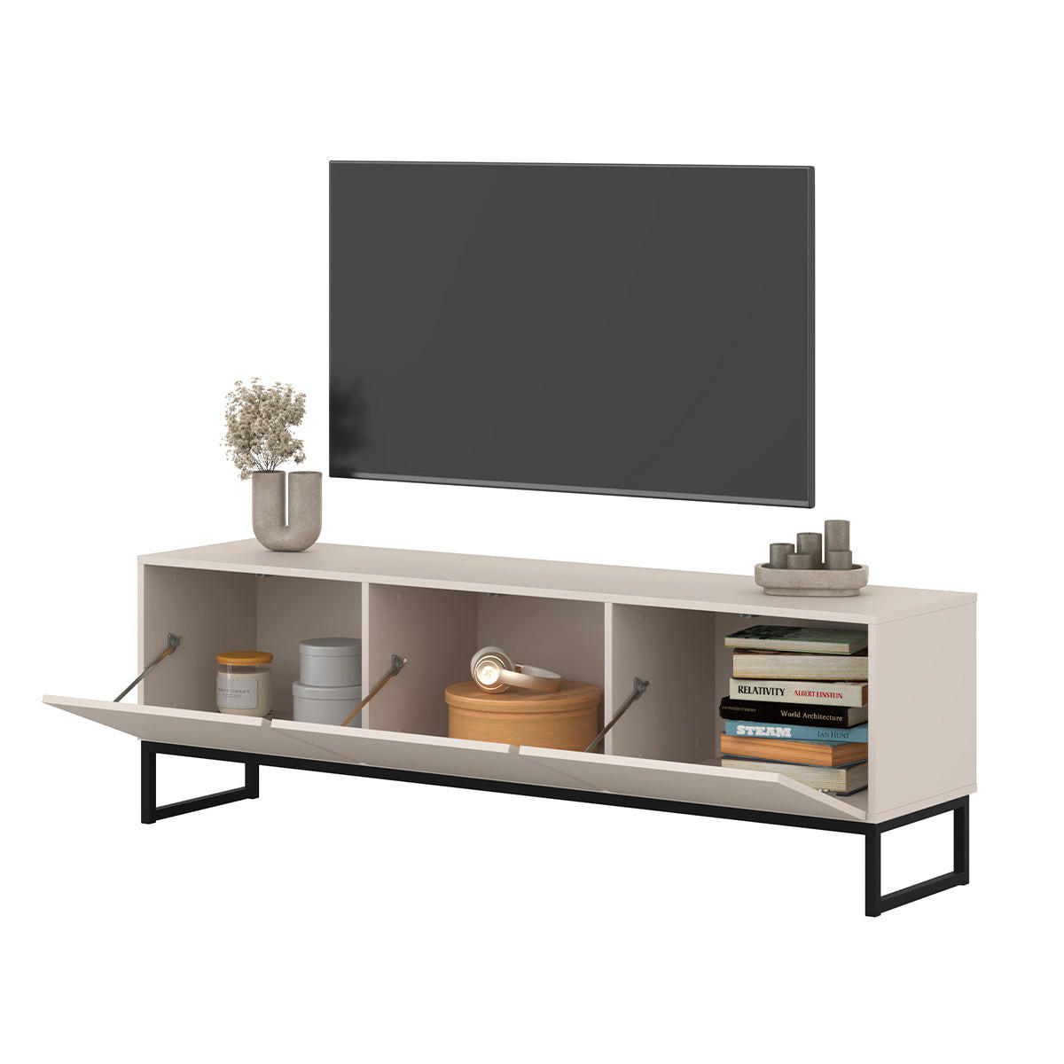 TV OMARICA Loa Kašmir - kašmir, leseni material (157/50.2/36.5cm) - Petits-meubles