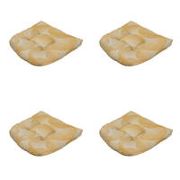 SITZKISSEN Napels - Gelb - 46/46/6 cm - 4er-Set - Gelb, Textil (46/6/46cm) - Madison