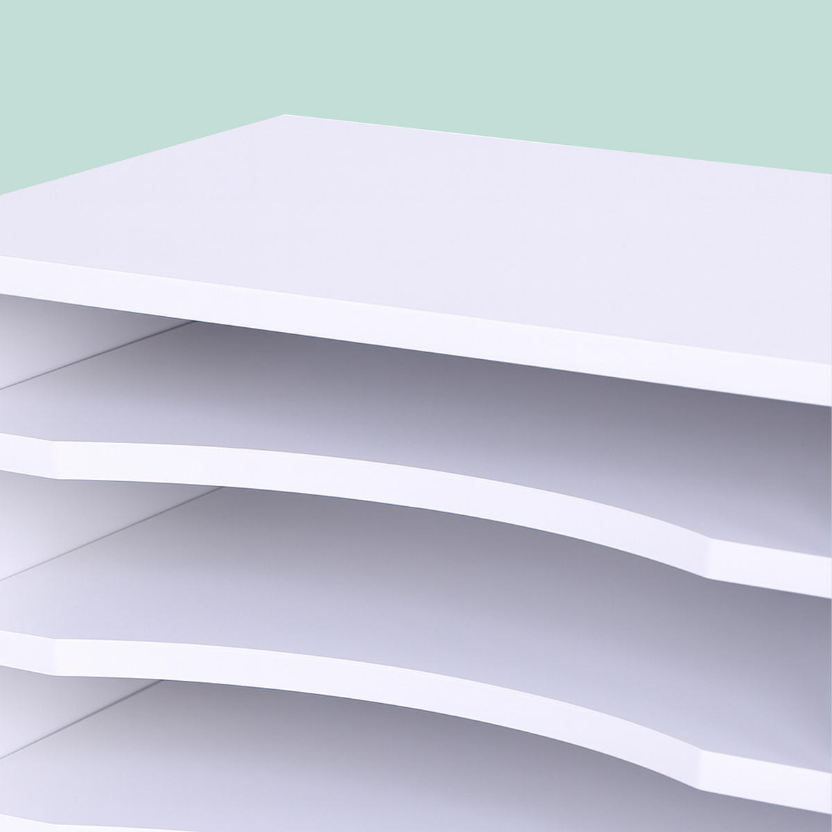 DOKUMENTENABLAGE - Weiß, Holzwerkstoff (25/35.5/33cm) - Relaxdays