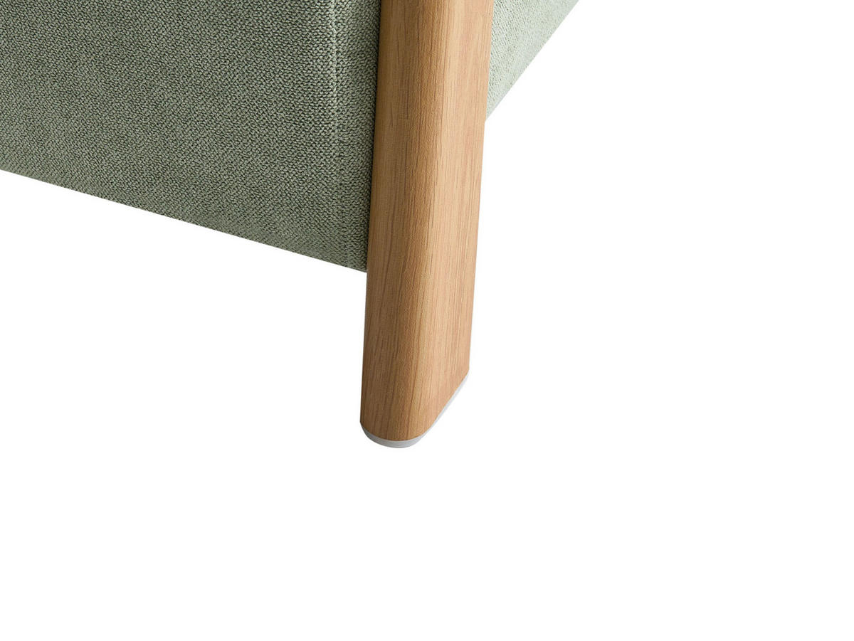 POUF verde Edland - verde deschis/maro, material textil (45/44/43cm) - Beliani