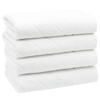 HANDTÜCHER, 4er-Set, 50x100 cm, 100% Baumwolle, Weiß - Weiß, Textil (50/100cm) - Zollner