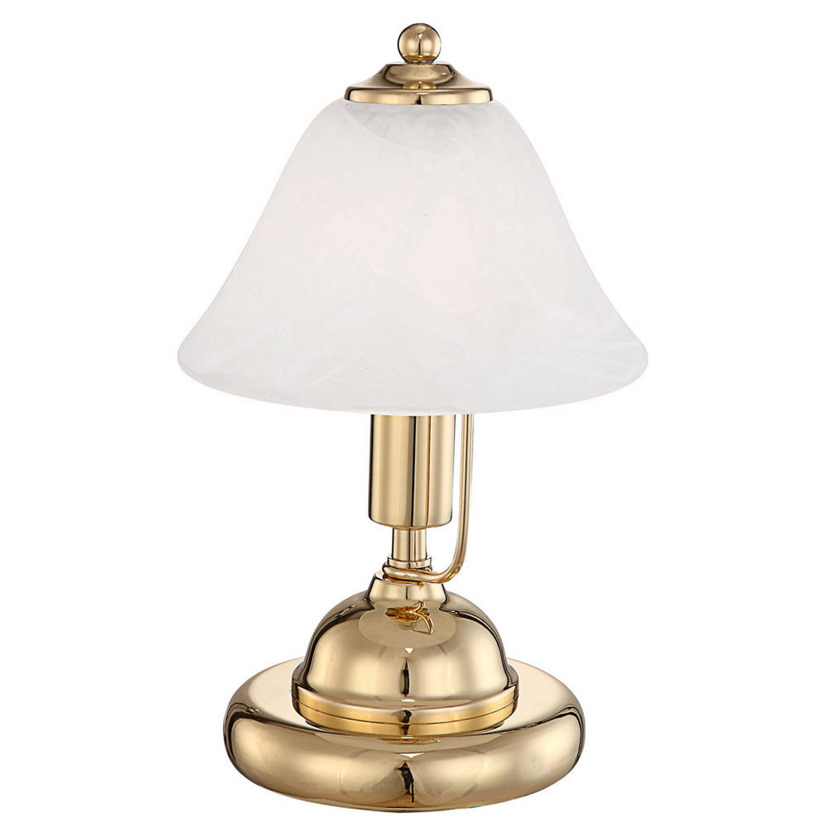 TISCHLEUCHTE Messing Glas Alabaster - Messingfarben, Glas (17/17/27cm) - Globo Lighting