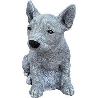 STEINFIGUR Bullterrier, frostfest, massiver Steinguss - Grau, Stein (11/18/15cm) - stoneandstyle