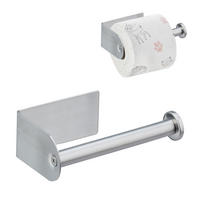 TOILETTENPAPIERHALTER - Silberfarben, Metall (13.5/4.5/7cm) - Relaxdays