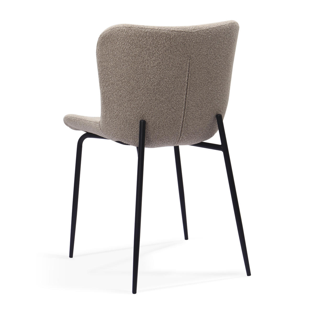 STUHL-SET DE-36869 2 Stück mit Stoffbezug und Metallbeinen Khaki - Sandfarben, Metall (48/80/55cm) - ComfortXL