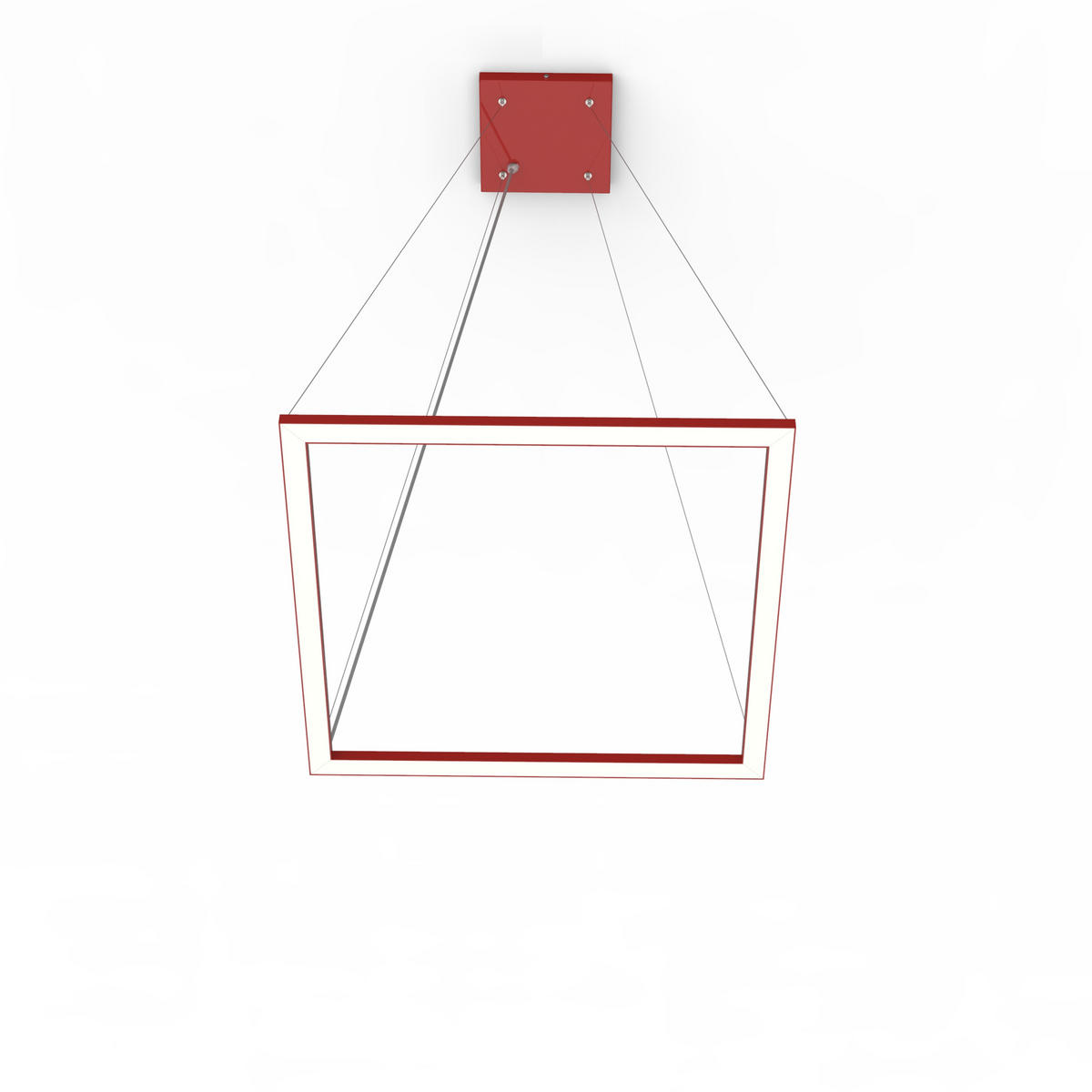 LED-HÄNGELEUCHTE - Dunkelbraun, Metall (60/60/100cm) - Lumicom