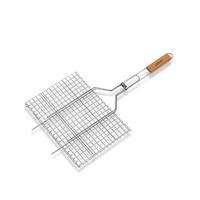 GRILLKORB Silber 26/35/5 cm MR1006 - Silberfarben, Metall (35/5/26cm) - Maestro 