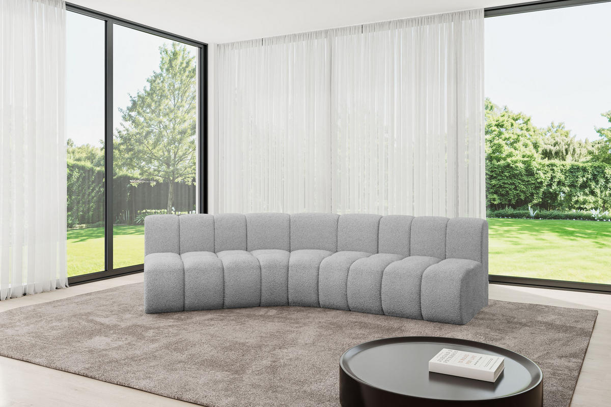 ECKSOFA modulares Sofa Montra-L1 - 290x174x70 cm Hellgrau - Hellgrau, Holzwerkstoff/Textil (290/174cm) - ALTDECOR