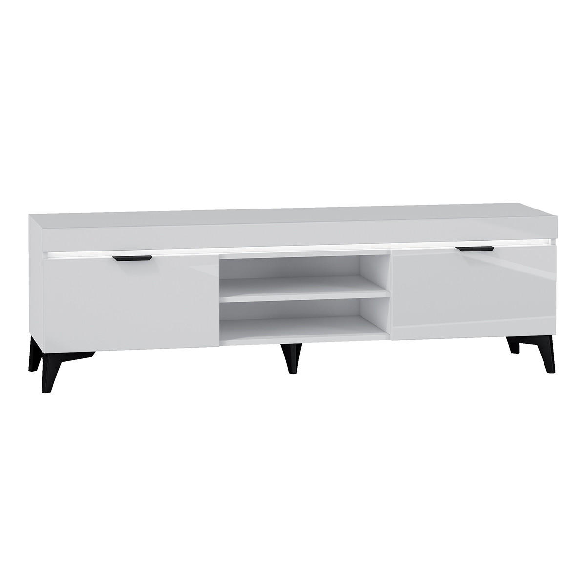 TV-MÖBEL Ruben Weiß - Weiß, Holzwerkstoff (157/48/40cm) - Petits-meubles